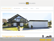 Tablet Screenshot of elementbau-schlangen.de